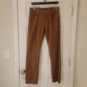 Banana Republic Factory Slim Travel Pant Mens 32x32 Brown Stretch NWOT FLAW